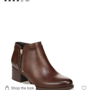 Naturalizer Dark Brown Ankle Booties